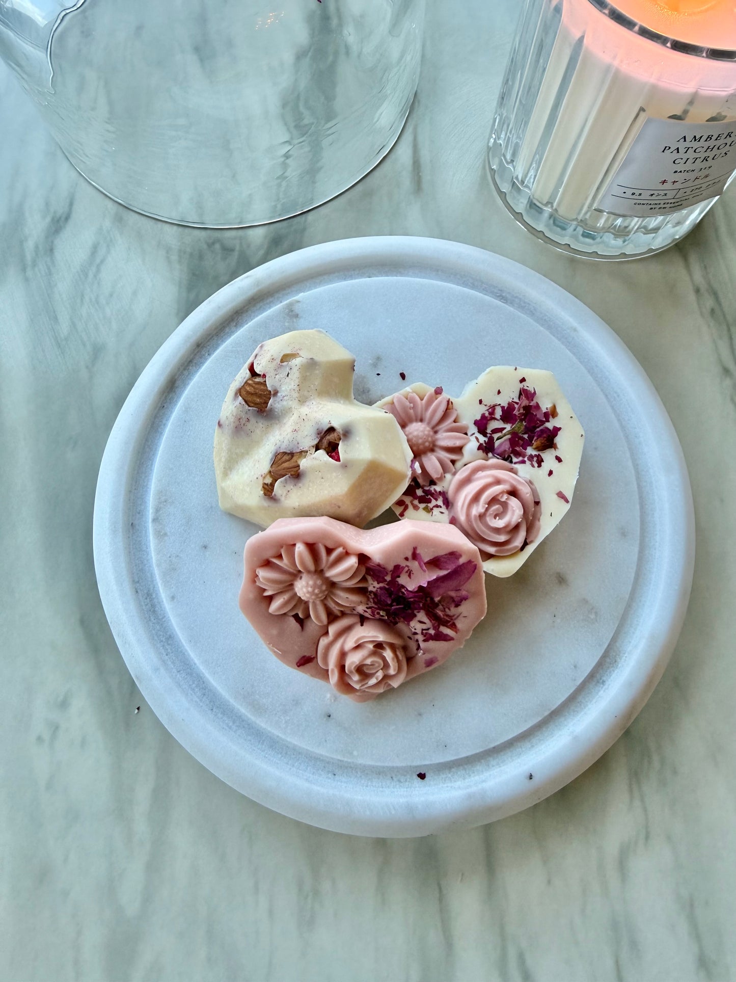 "Spring Heart" - Chocolate Heart Bark