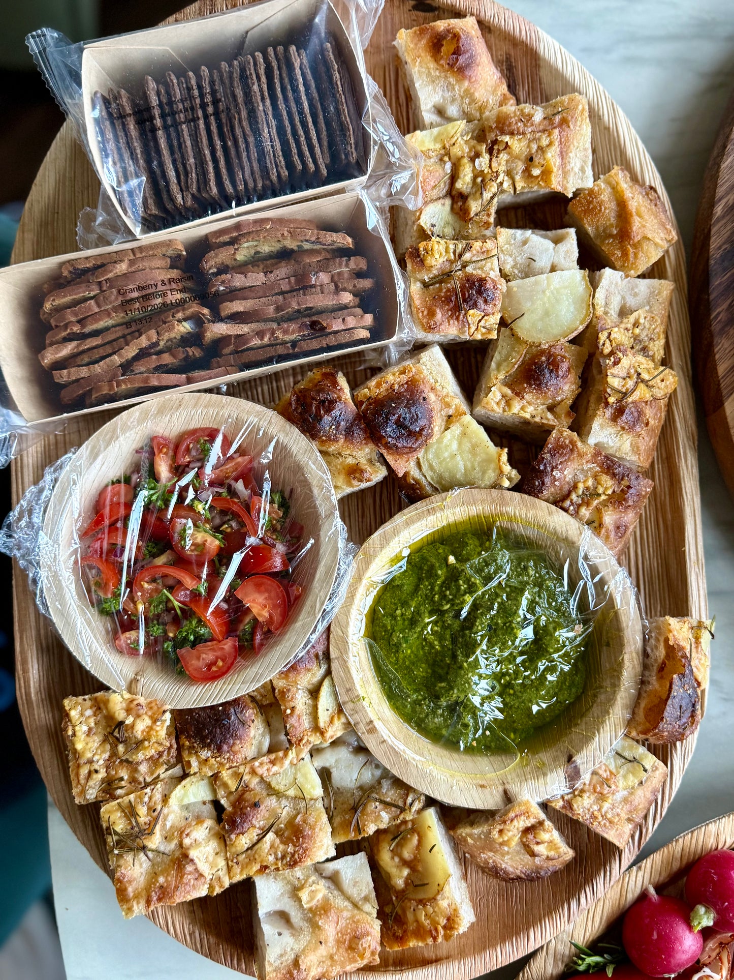 Mediterranean Breeze (with bread and dip board) - Serves 4 as main & 5-8 before/after main